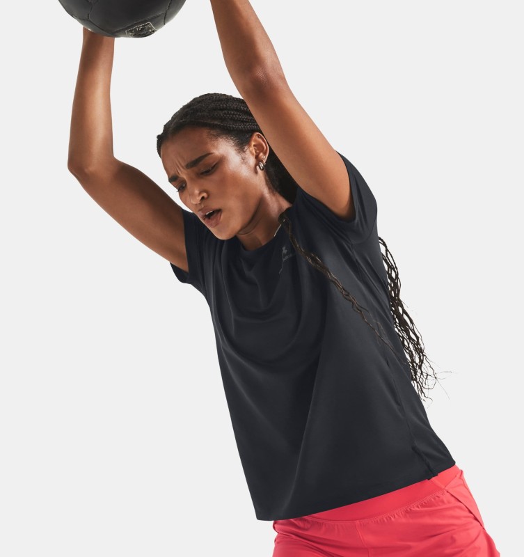 Koszulka do jogi i pilatesu z krótkimi rękawami Under Armour Vanish Energy - czarny