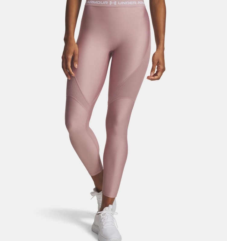 Legginsy do jogi i pilatesu damskie Under Armour Rib - różowy