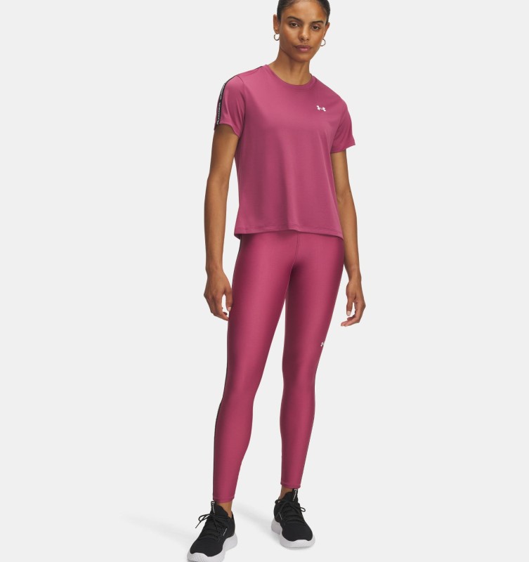 Legginsy do jogi i pilatesu z wysokim stanem Under Armour Tape – różowy
