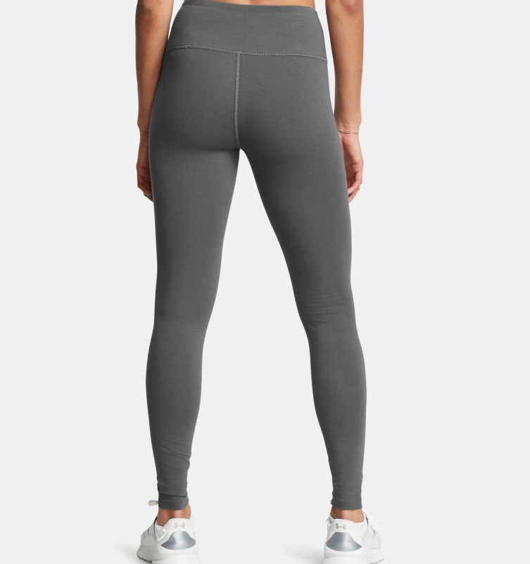 Legginsy damskie do jogi i pilatesu Under Armour Rival - szary