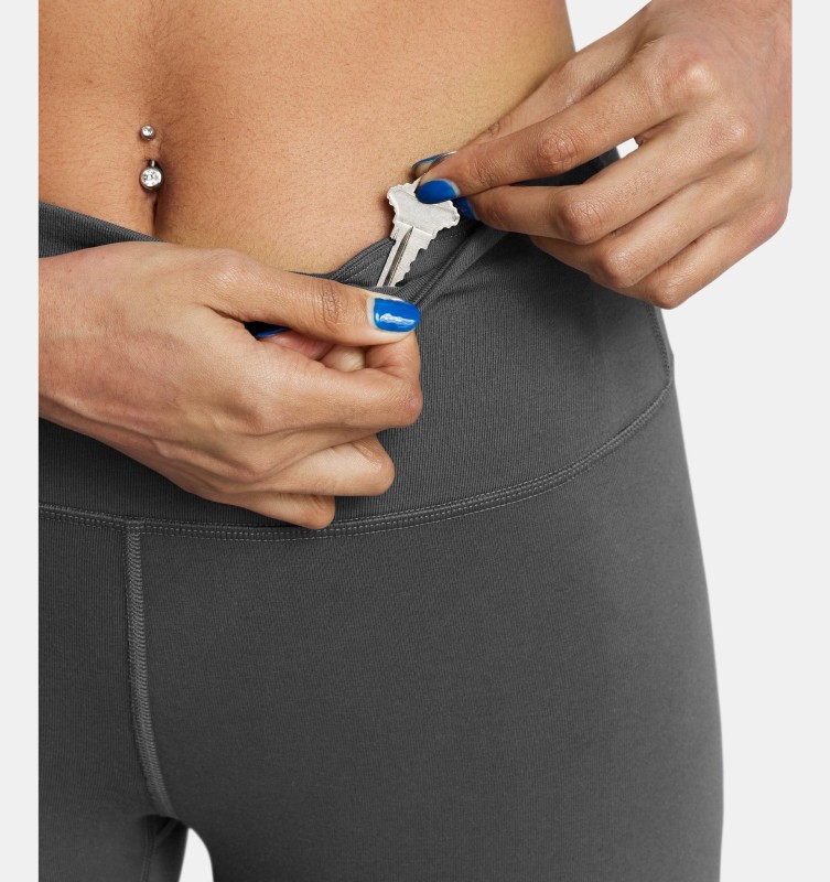 Legginsy damskie do jogi i pilatesu Under Armour Rival - szary