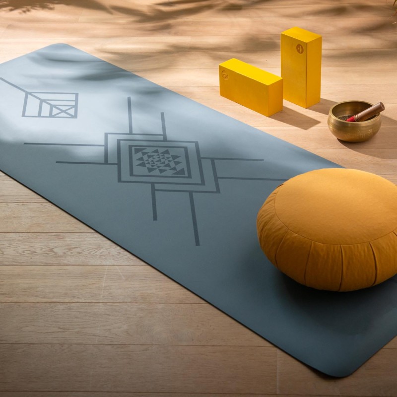 Mata do jogi Bodhi Phoenix 4mm TribAlign - niebieski