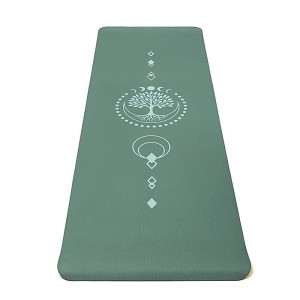 Mata do jogi Yogi & Yogini Premium TPE drzewo życia zielony