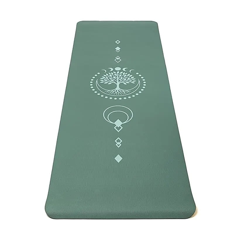 Mata do jogi Yogi & Yogini Premium TPE drzewo życia zielony