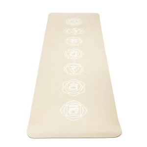 Mata do jogi Yogi & Yogini Premium TPE Chakra beżowy