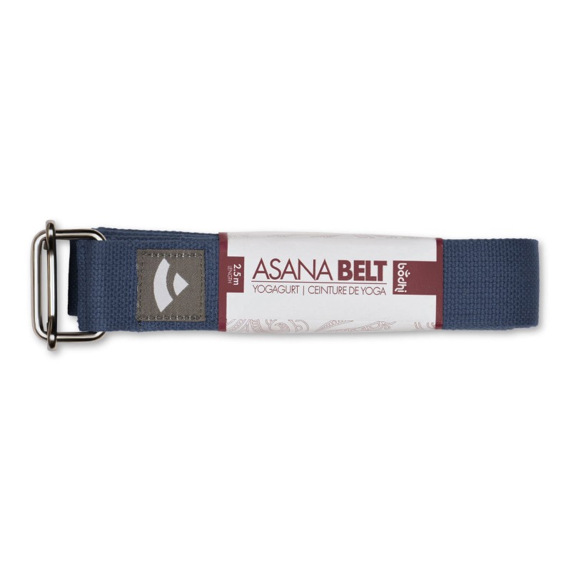 Pasek do jogi Bodhi Asana belt 2,5m - ciemnoniebieski