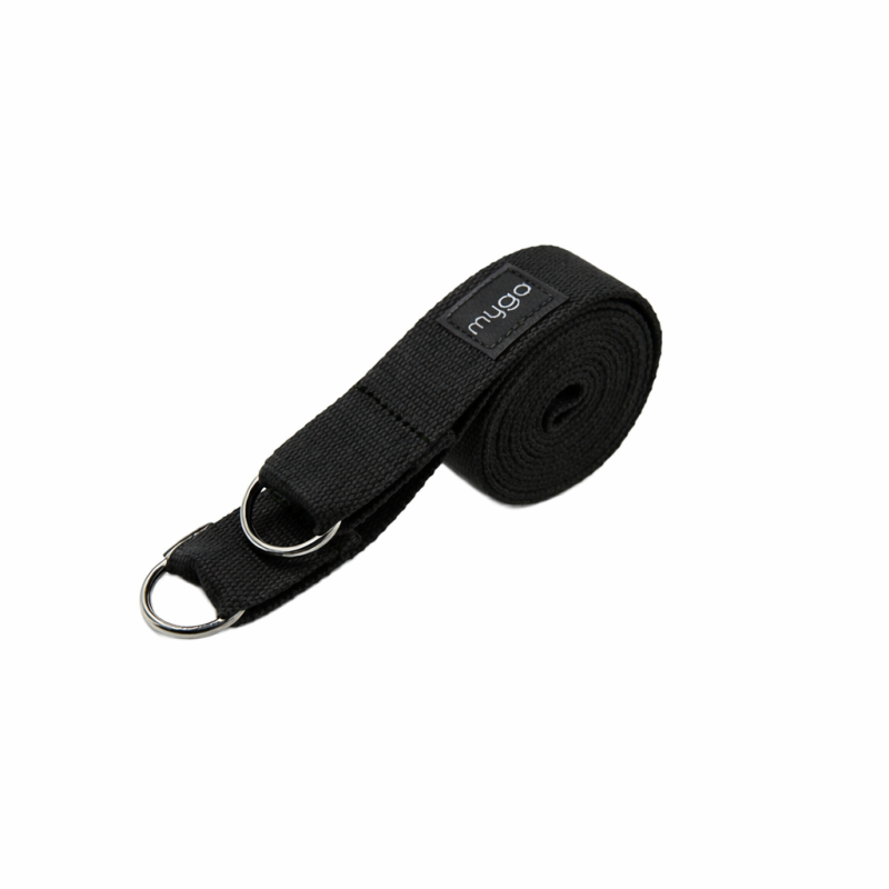 Pasek do jogi myga 2 w 1 - czarny