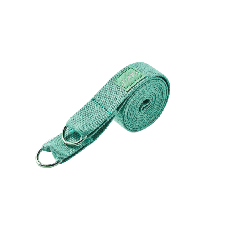 Zestaw do jogi Myga – klocek Foam Block + pasek 2 w 1 - turkusowy