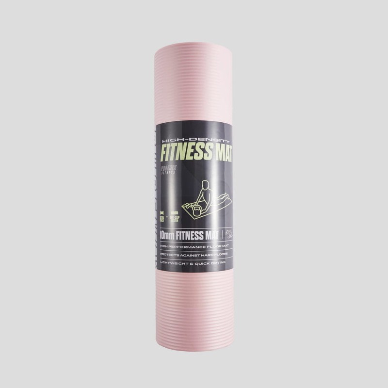 Mata do pilatesu Phoenix Fitness 1,5cm - różowy