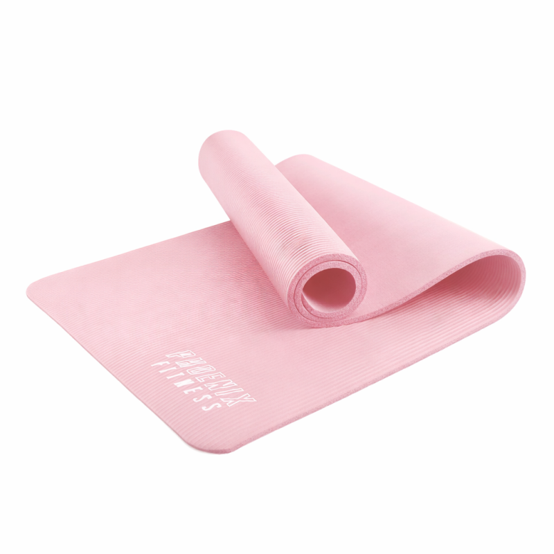 Mata do pilatesu Phoenix Fitness 1,5cm - różowy