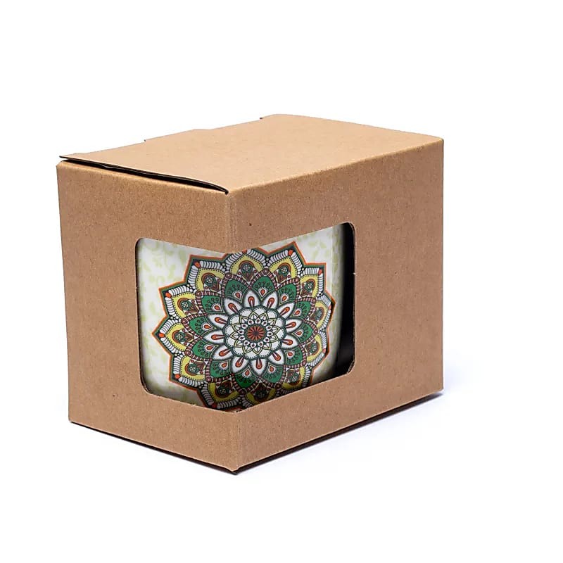 Kubek z zaparzaczem Zielona Mandala 400 ml