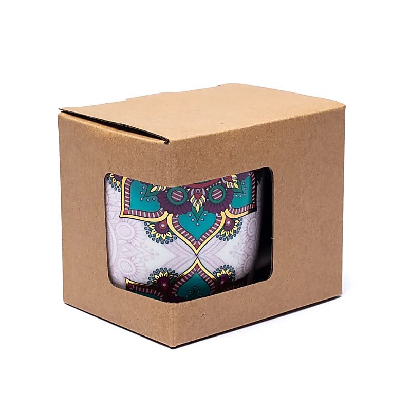 Kubek z zaparzaczem Turkusowa Mandala 400 ml