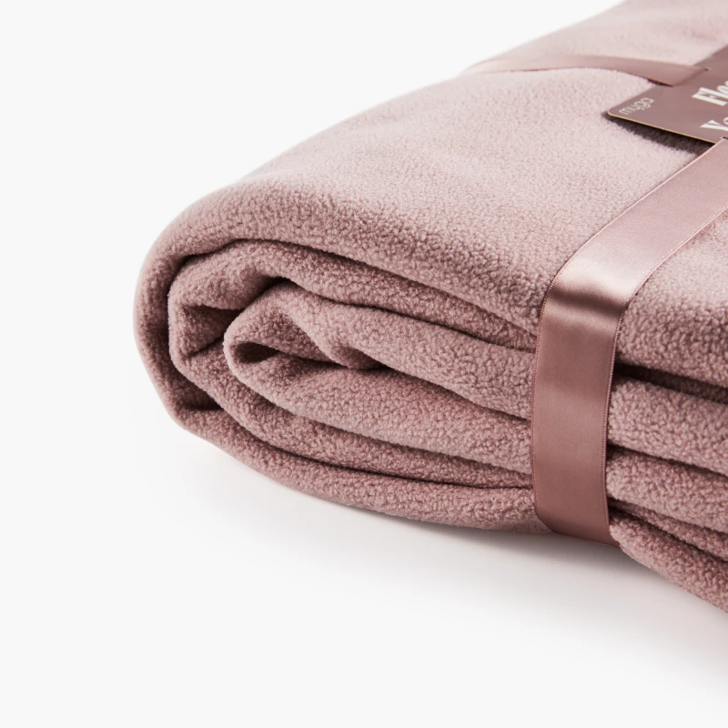 Koc do jogi myga Fleece - Blush
