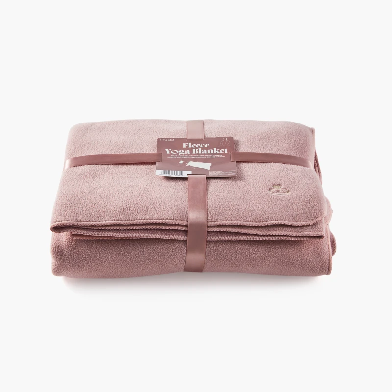 Koc do jogi myga Fleece - Blush
