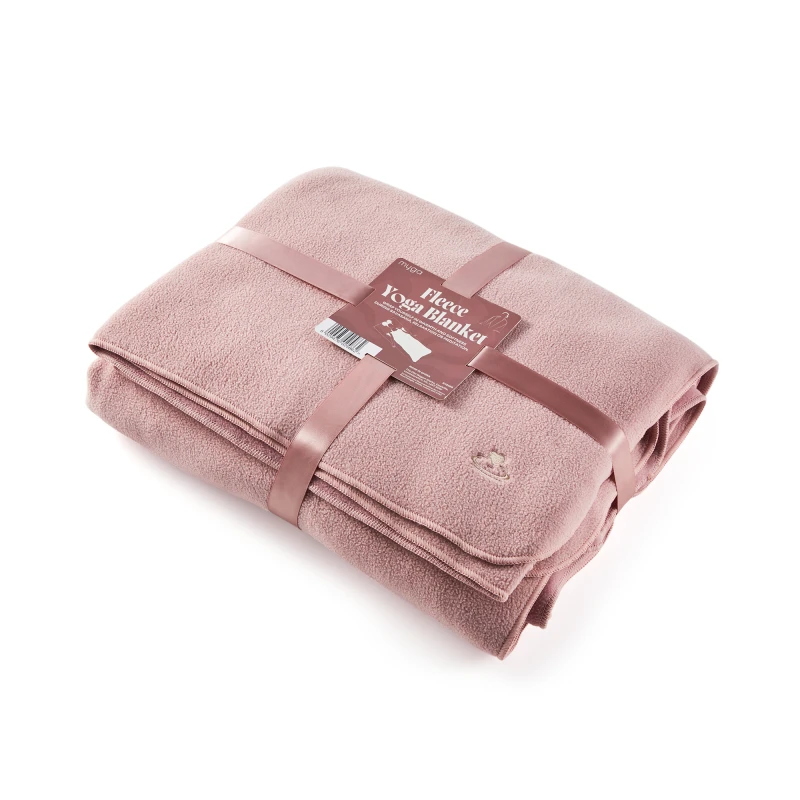 Koc do jogi myga Fleece - Blush