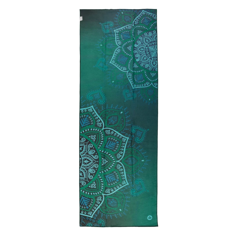 Ręcznik do jogi GRIP² Mandale, Jungle Green