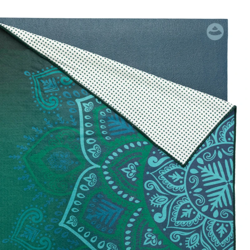 Ręcznik do jogi GRIP² Mandale, Jungle Green