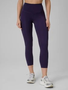 Legginsy 7/8 damskie 4F ciemnofioletowe