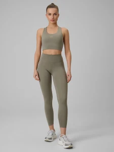 Legginsy fitness szybkoschnące damskie z wysokim stanem