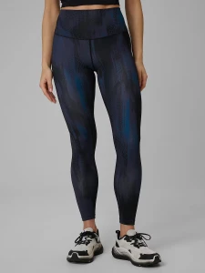 Legginsy treningowe 4F damskie, szybkoschnące, granatowe