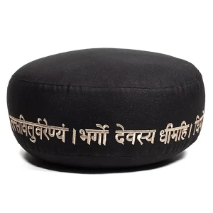 Poduszka do medytacji Gayatri Mantra – bawełna organiczna OCS