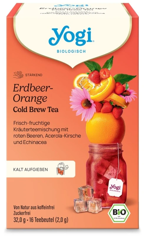 Herbata mrożona Cold Brew truskawka - pomarańcza