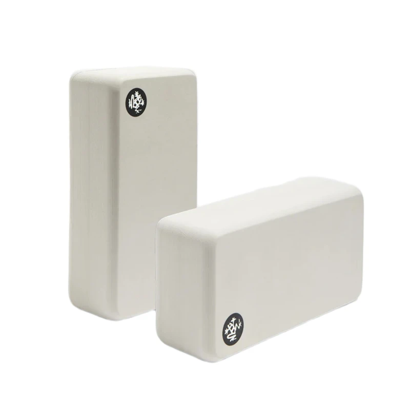 Klocek do jogi Lean Recycled Foam Block - biały