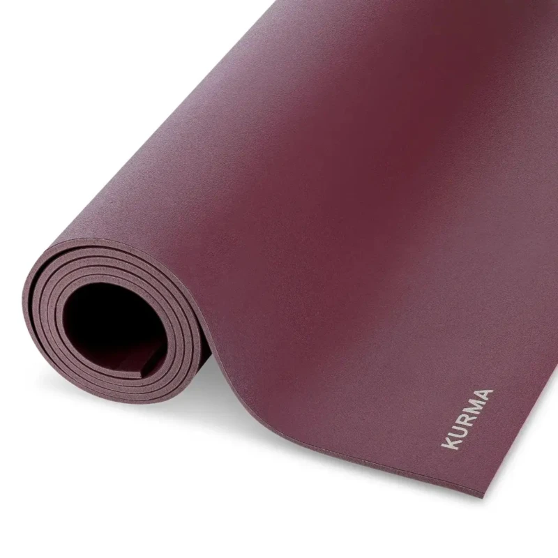 Mata do jogi Kurma Geco 6mm 200x66 cm - burgundowy