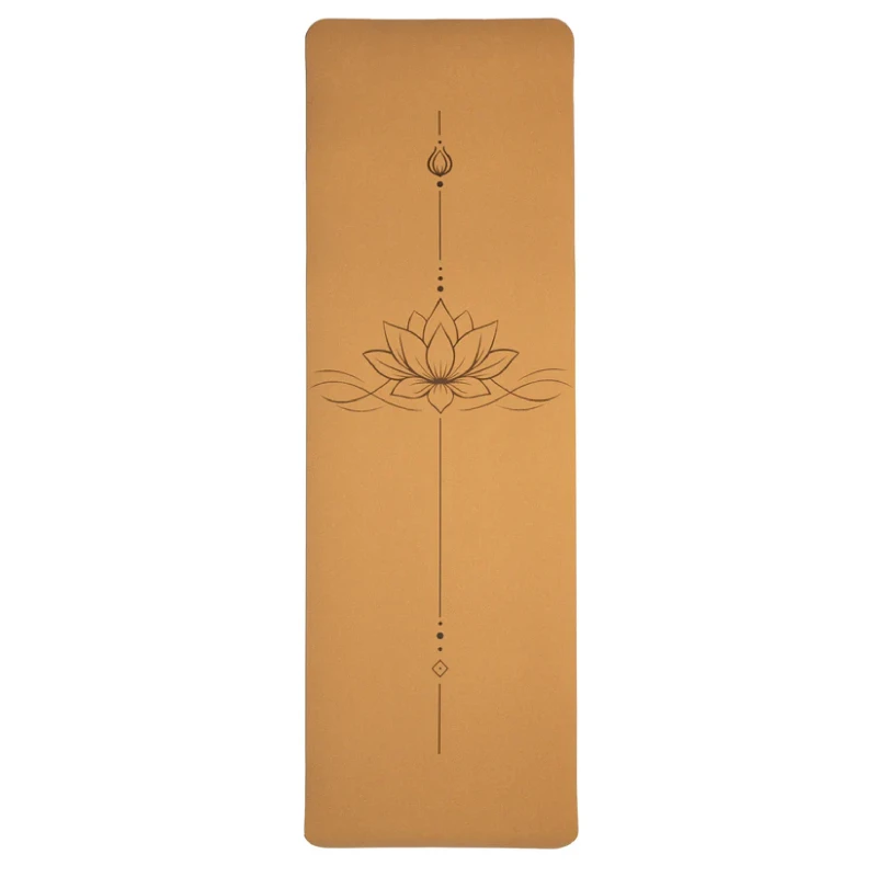 Korkowa mata do jogi 5 mm - Lotus