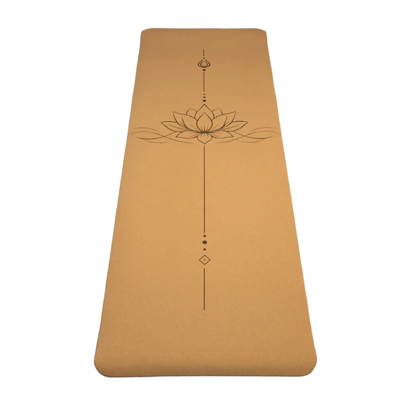 Korkowa mata do jogi 5 mm - Lotus