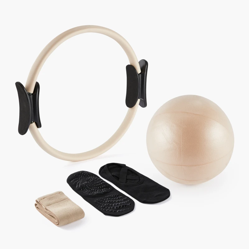 Zestaw do pilatesu myga Pilates Kit Essentials - beżowy
