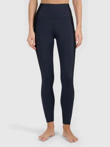 Damskie legginsy do jogi 4F z wykończeniem szybkoschnącym