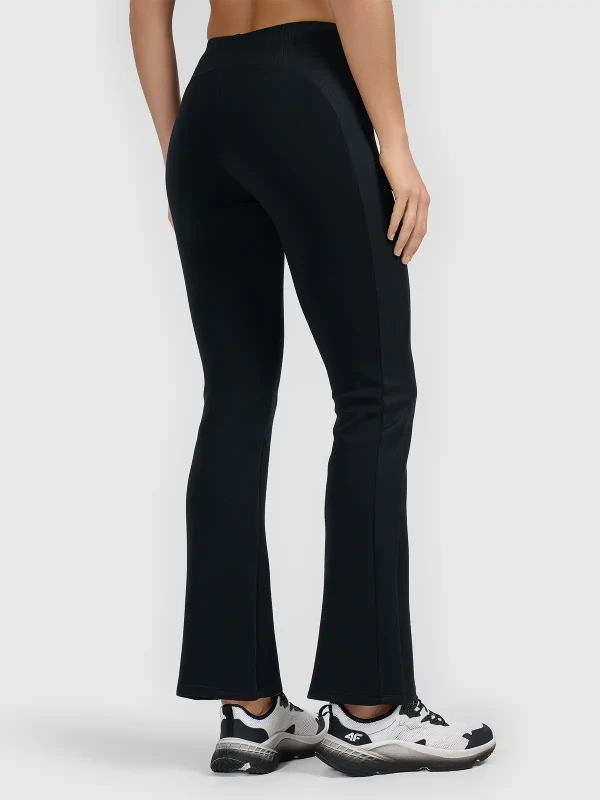 Damskie legginsy z rozszerzanymi nogawkami 4F