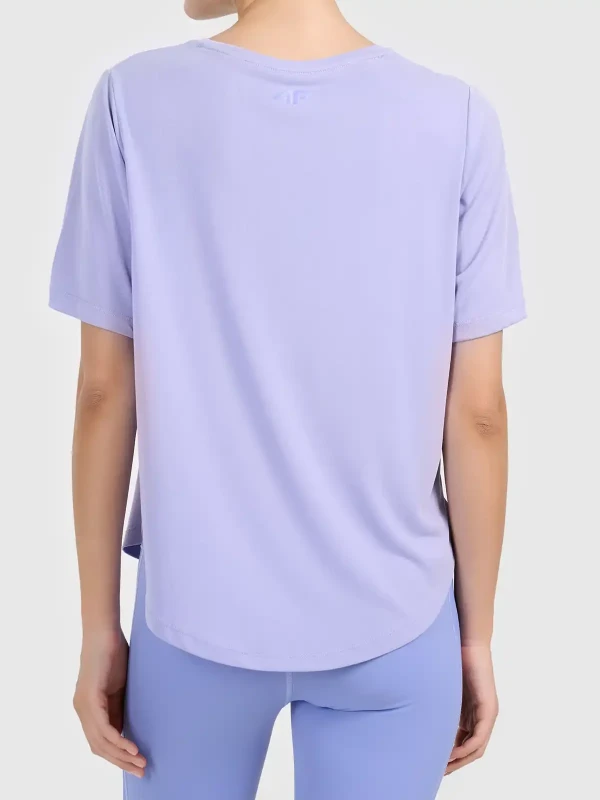 Damski T-shirt do jogi i pilatesu 4F