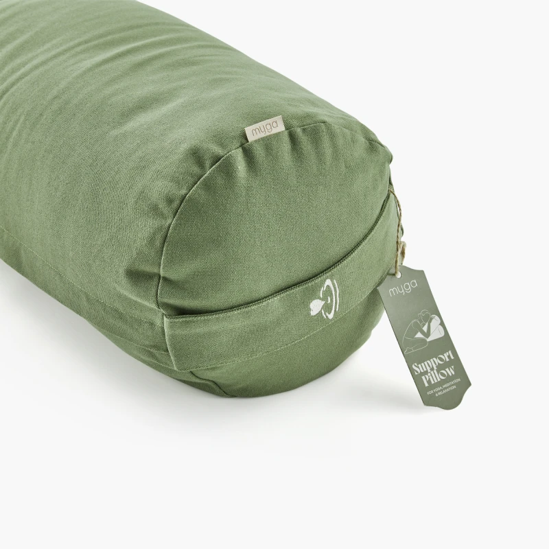 Wałek / bolster do jogi myga - zielony