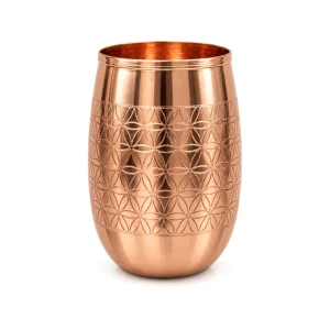 Miedziany kubek do picia Kwiat Życia Yogi & Yogini 350 ml