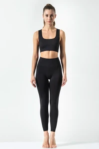 Damskie legginsy modelujące Omm Yoga by Risalti czarne