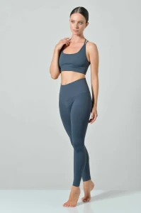 Damskie legginsy push-up Omm Yoga by Risalti Sculpt granatowe
