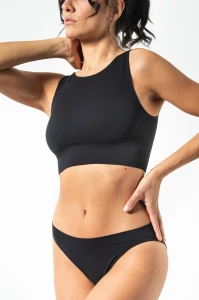 Damski top sportowy Omm Yoga by Risalti czarny