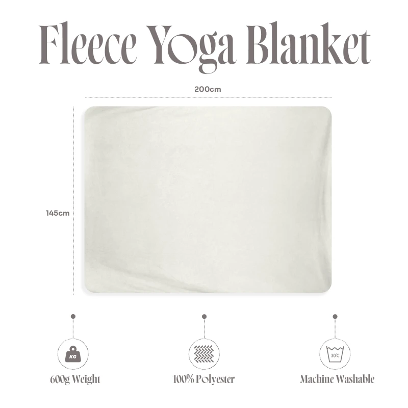 Koc do jogi myga Fleece - Creme