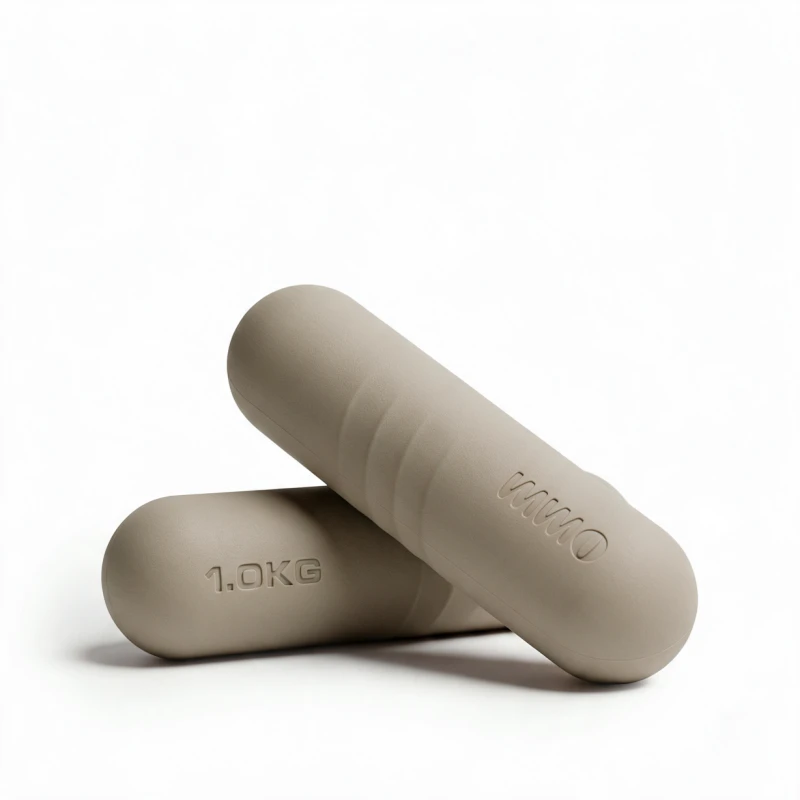 Zestaw hantli do pilatesu OMM YOGA 2x 1kg - beżowy