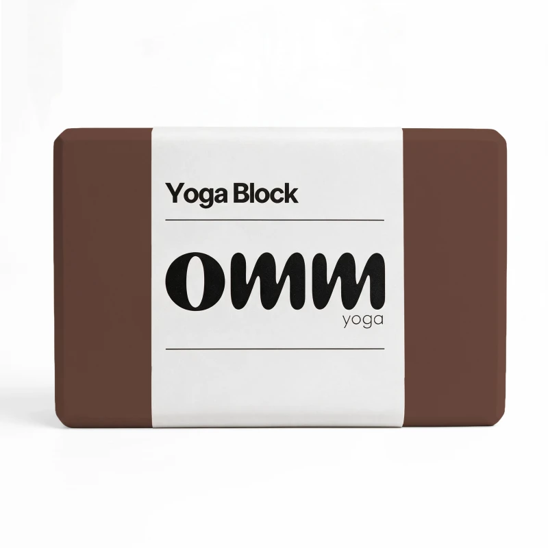 kostka-do-jogi-omm-yoga-brazowy