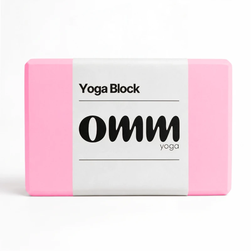 kostka-do-jogi-omm-yoga-rozowy