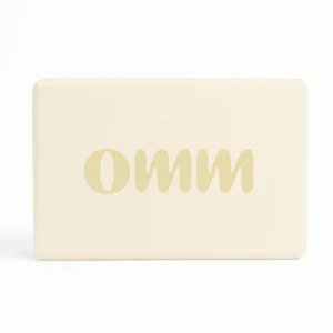 Kostka do jogi OMM YOGA - kremowy