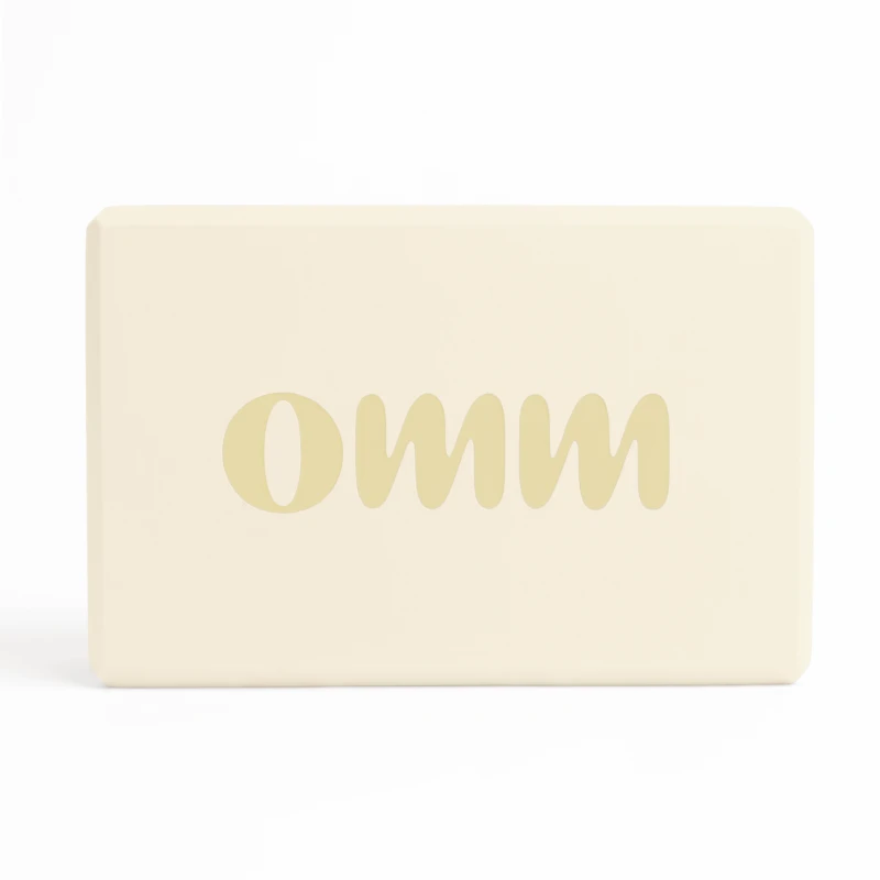 Kostka do jogi OMM YOGA - kremowy