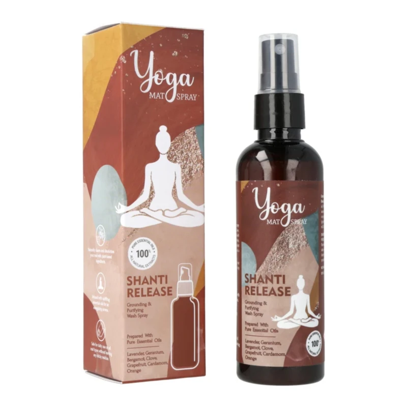 Spray do czyszczenia maty do jogi Shakti Energy 100 ml - Szałwia, zielona mięta