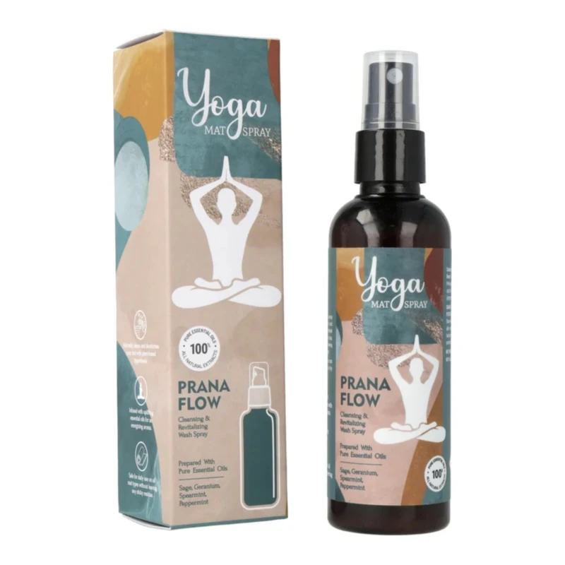 Spray do czyszczenia maty do jogi Shakti Energy 100 ml - Orzeźwiająca Mięta i Szałwia